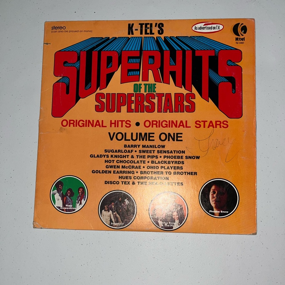 💙 Super Hits of the Superstars Volume One Vinyl Album